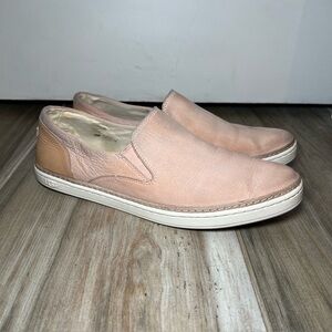 UGG Light Pink Nubuck Adley Slip On Sneaker